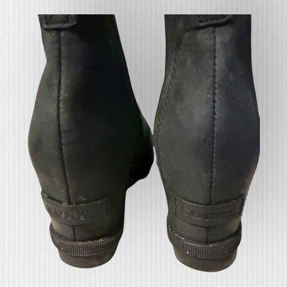 Sorel Women’s 7 Joan of Arctic Wedge II Chelsea Boots Black NL3022-010 - Picture 9 of 11